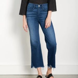 3X1 shelter wide leg cropped jean